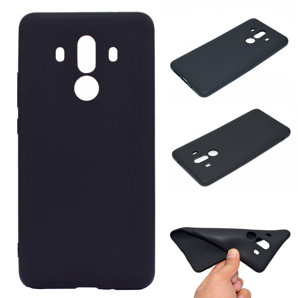 Mjukt matt TPU-bakstycke för Huawei Mate 10 Pro - Svart