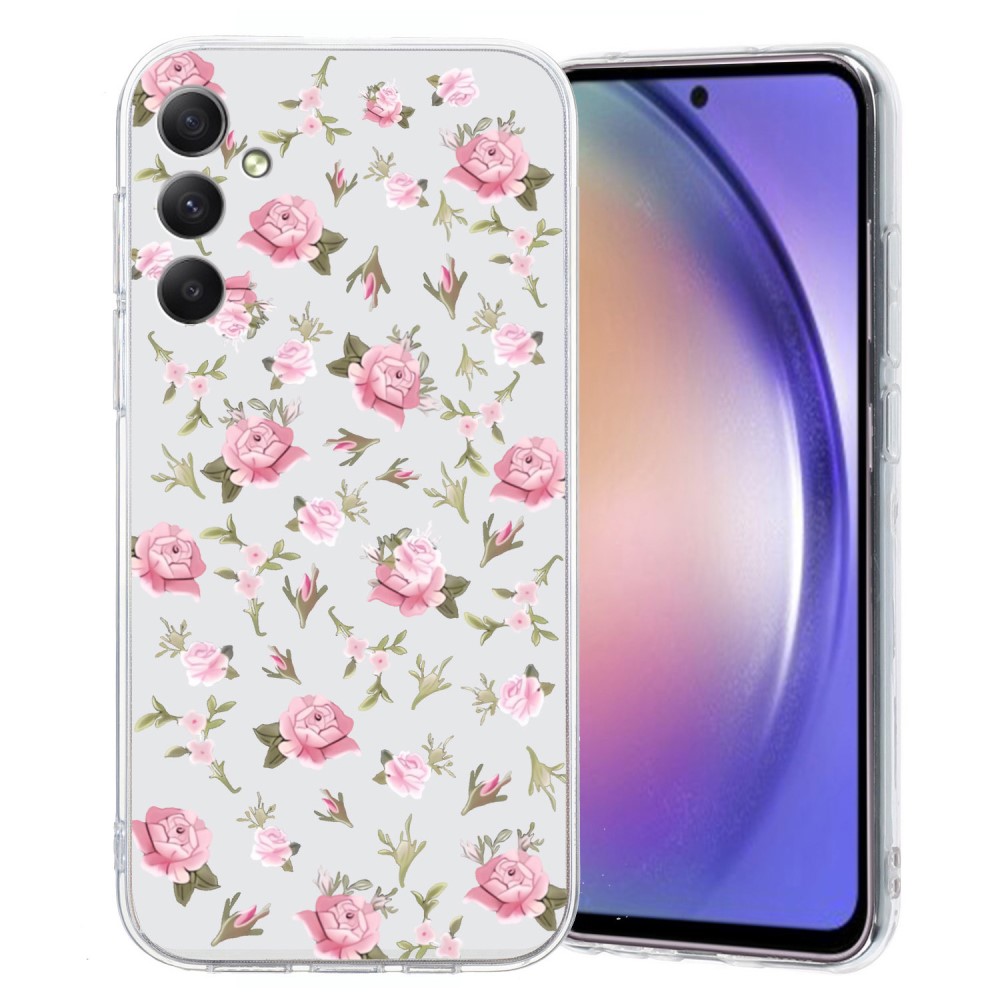 Imagine Samsung Galaxy A14 skal - Rosa Blomma