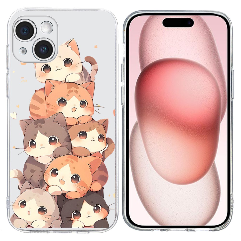 Vibe iPhone 15 Plus skal - Flera Kattungar