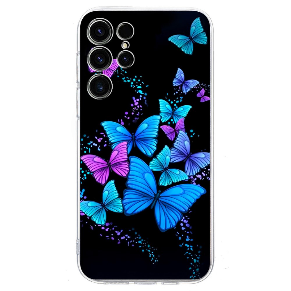 Vibe Samsung Galaxy S24 Ultra skal - Färgglada Fjärilar