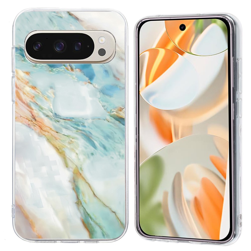 Vibe Google Pixel 9 / Google Pixel 9 Pro skal - Oljemålning Marmor