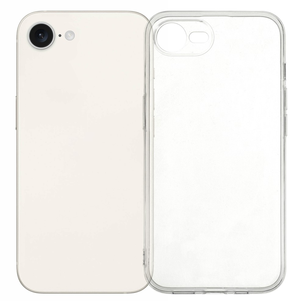 iPhone 16e Fodral Vattenstämpelfritt 2,0 mm klart flexibelt skydd för telefon