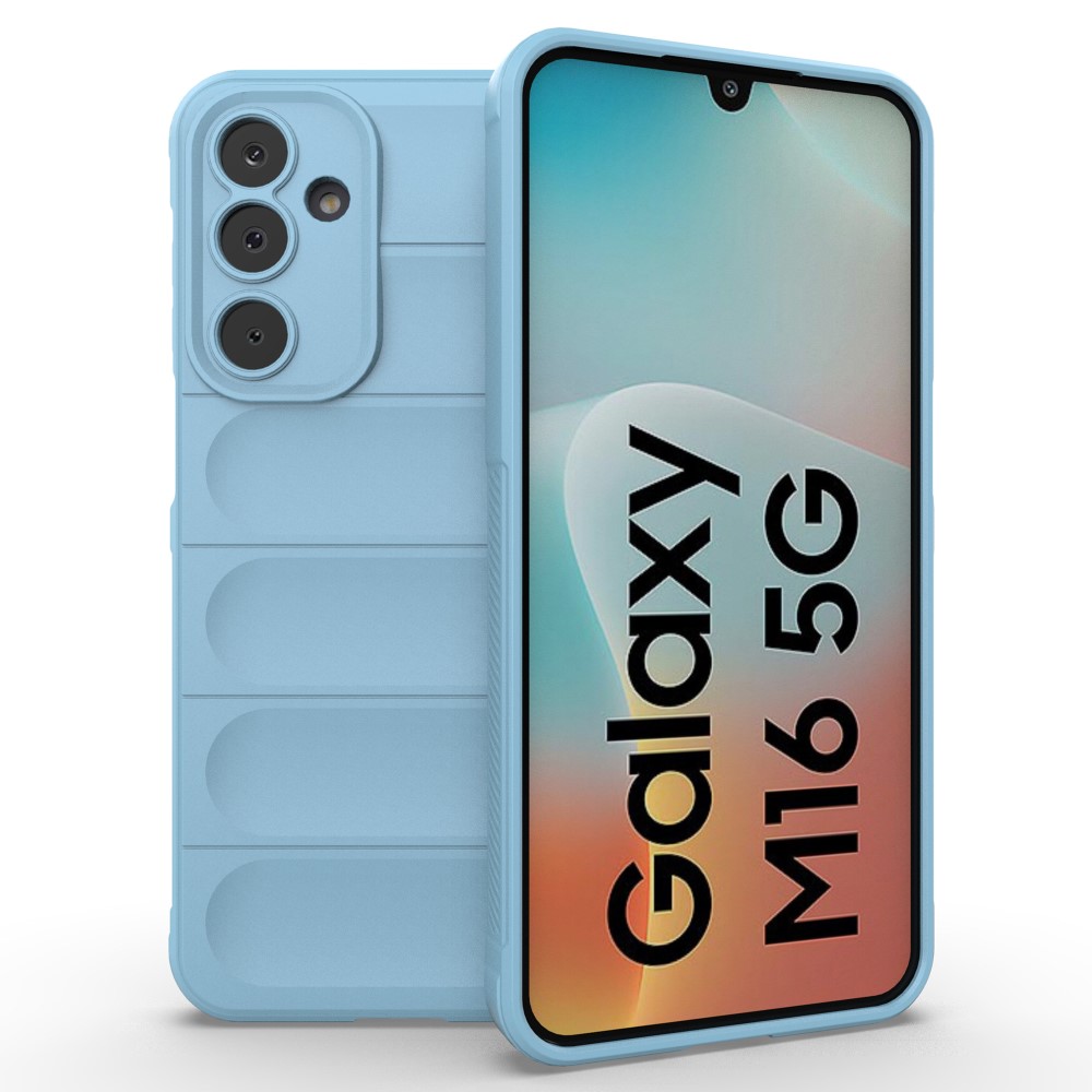Mjukt greppformat Samsung Galaxy M16 / Samsung Galaxy F16 5G skal - Baby Blå