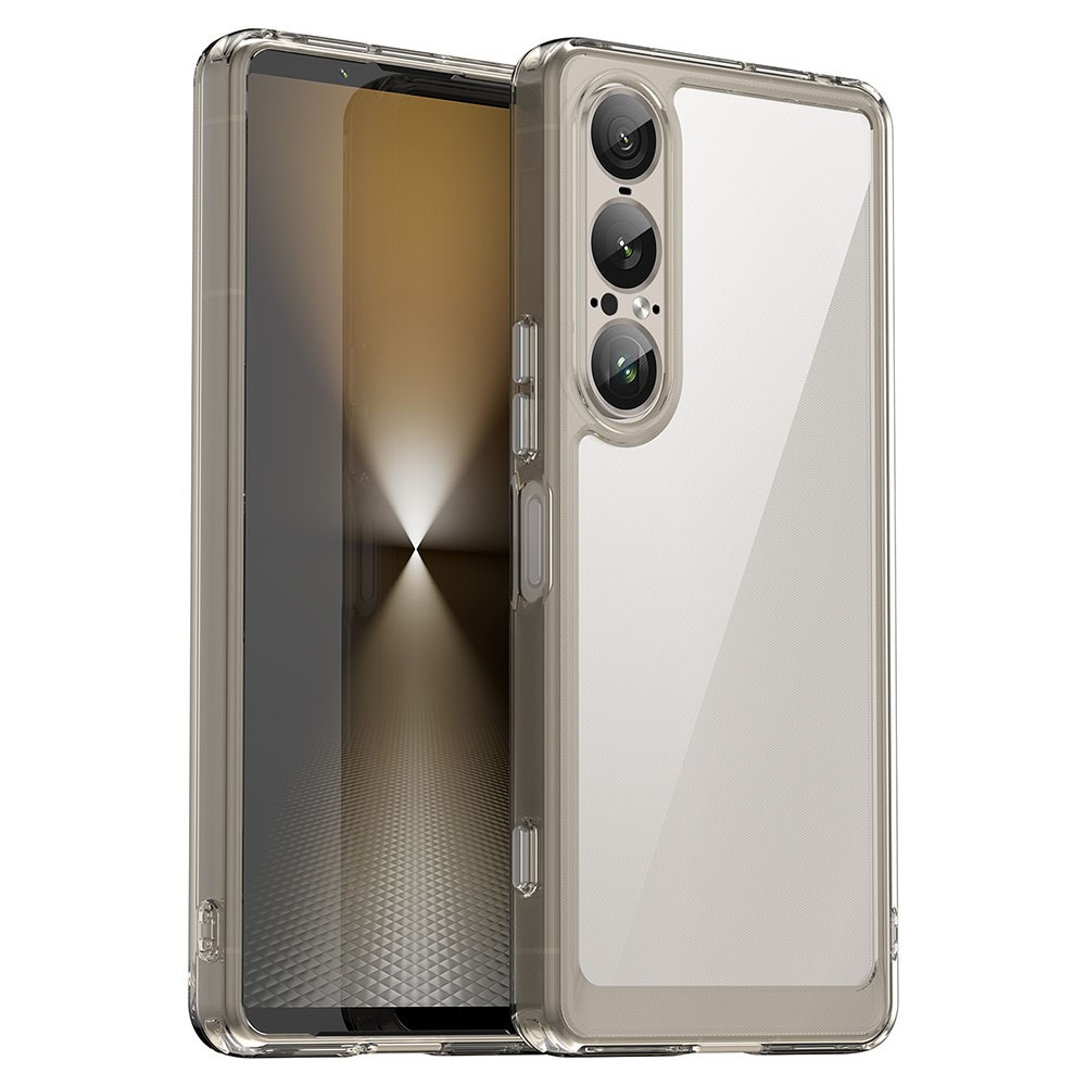 Sony Xperia 1 VII smart telefonskal i akryl - Transparent Grå