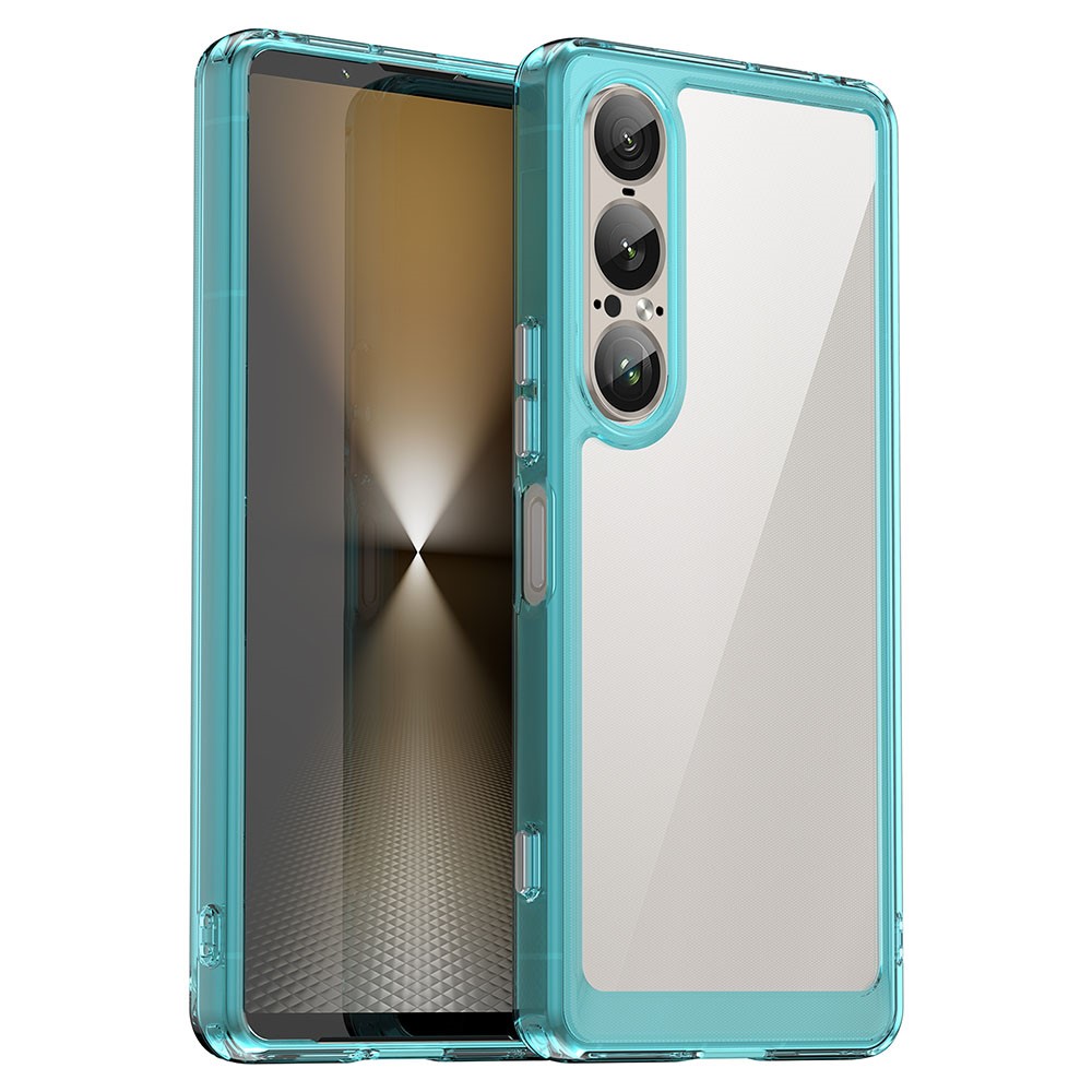 Sony Xperia 1 VII smart telefonskal i akryl - Transparent Blå