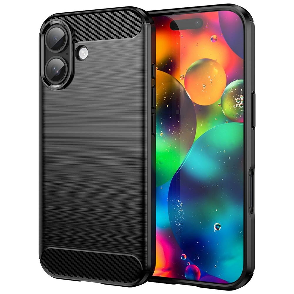 Carbon Flex iPhone 17 skal - Svart
