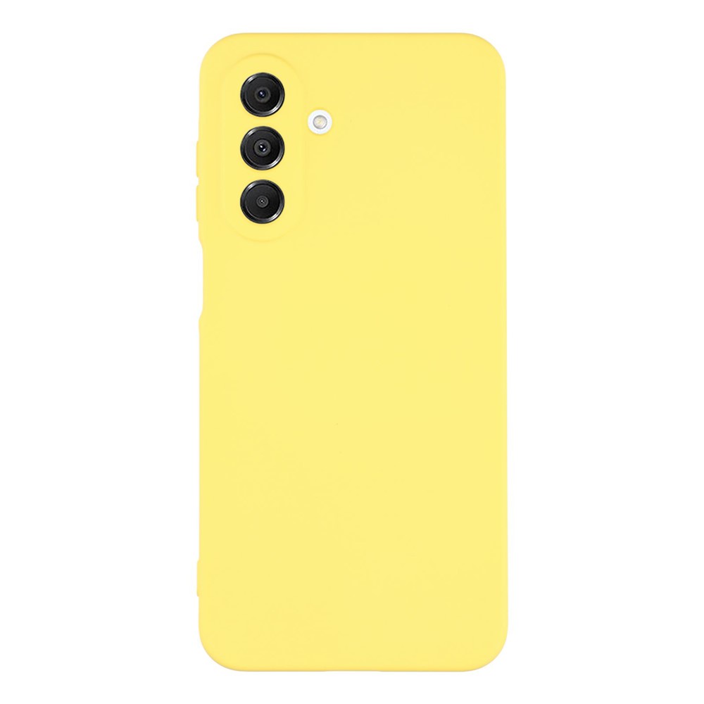 Mikrofiberfodrat Samsung Galaxy A17 skal i mjukt gummi - Gul