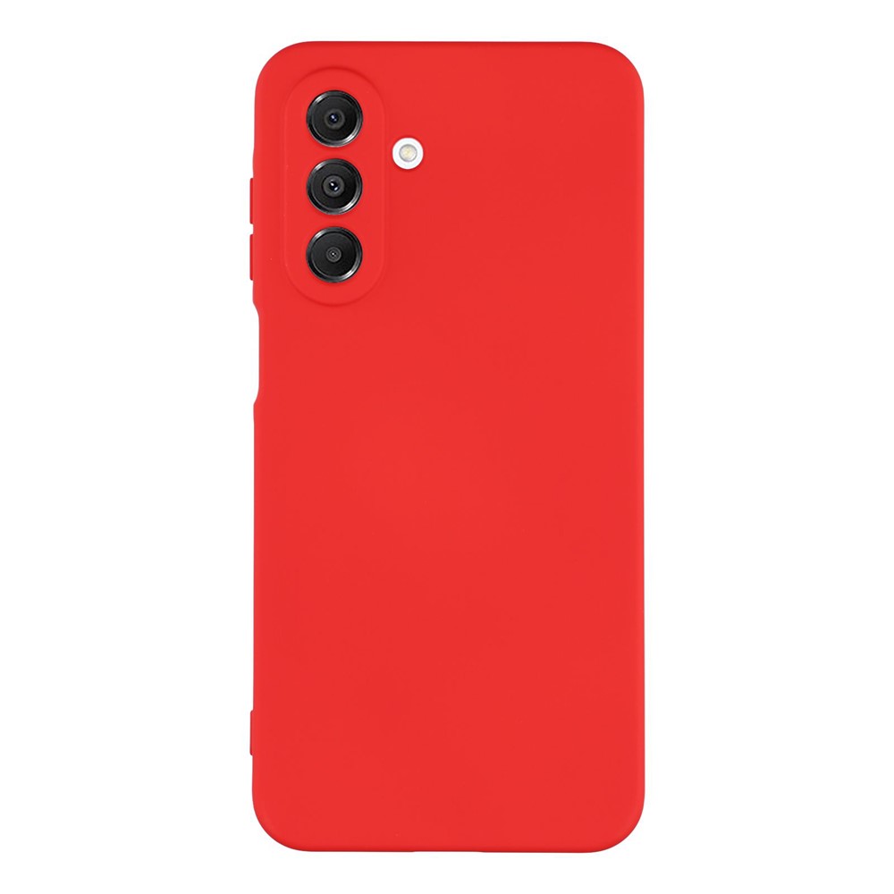 Mikrofiberfodrat Samsung Galaxy A17 skal i mjukt gummi - Röd