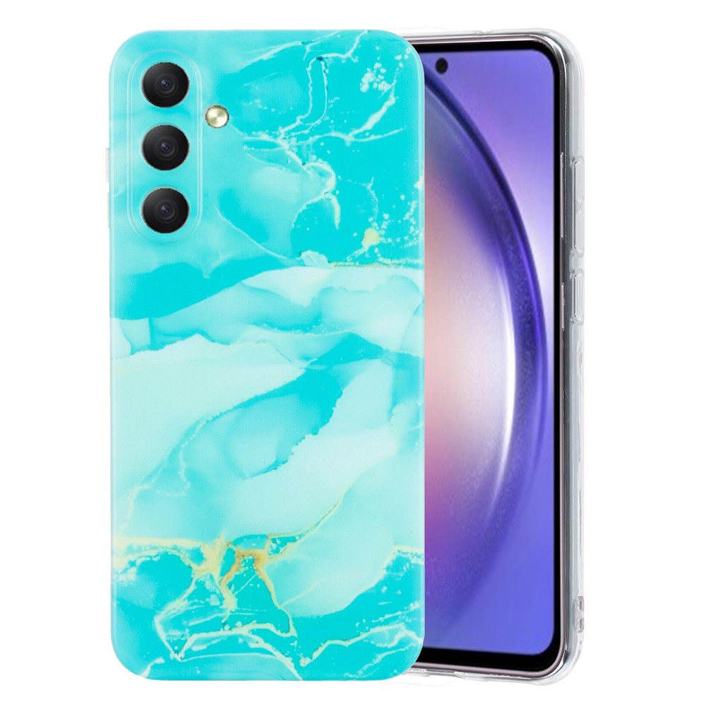 Marmormotiv Samsung Galaxy A17 skal - Grön
