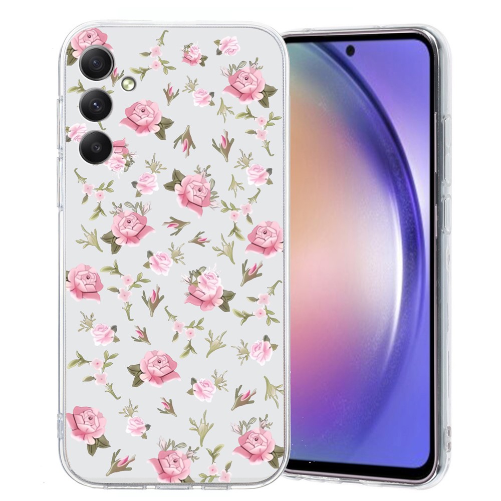 Imagine Samsung Galaxy A17 skal - Rosa Blomma