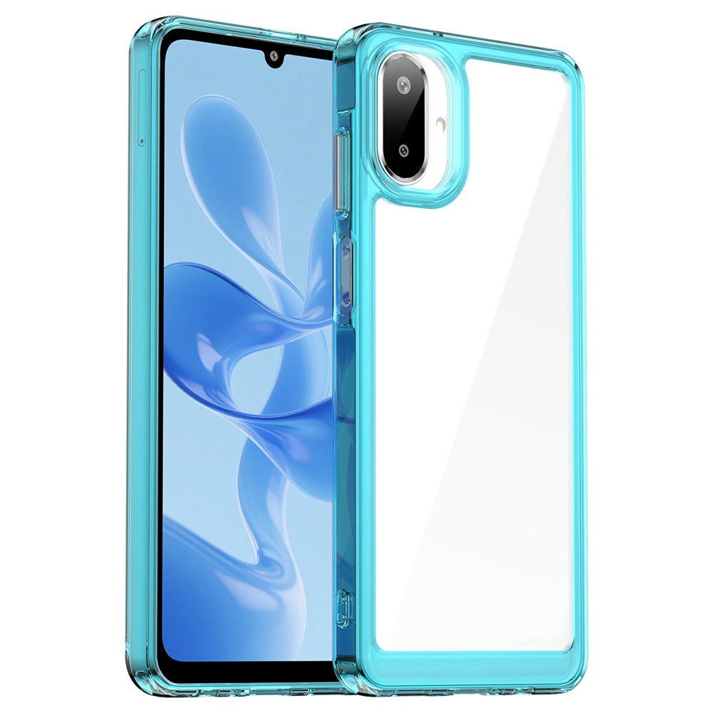 Samsung Galaxy A07 smart telefonskal i akryl - Transparent Blå