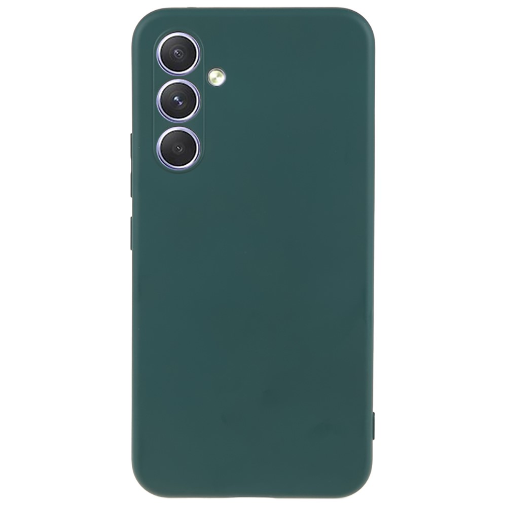 Mikrofiberfodrat Samsung Galaxy S25 FE skal i mjukt gummi - Militärgrön
