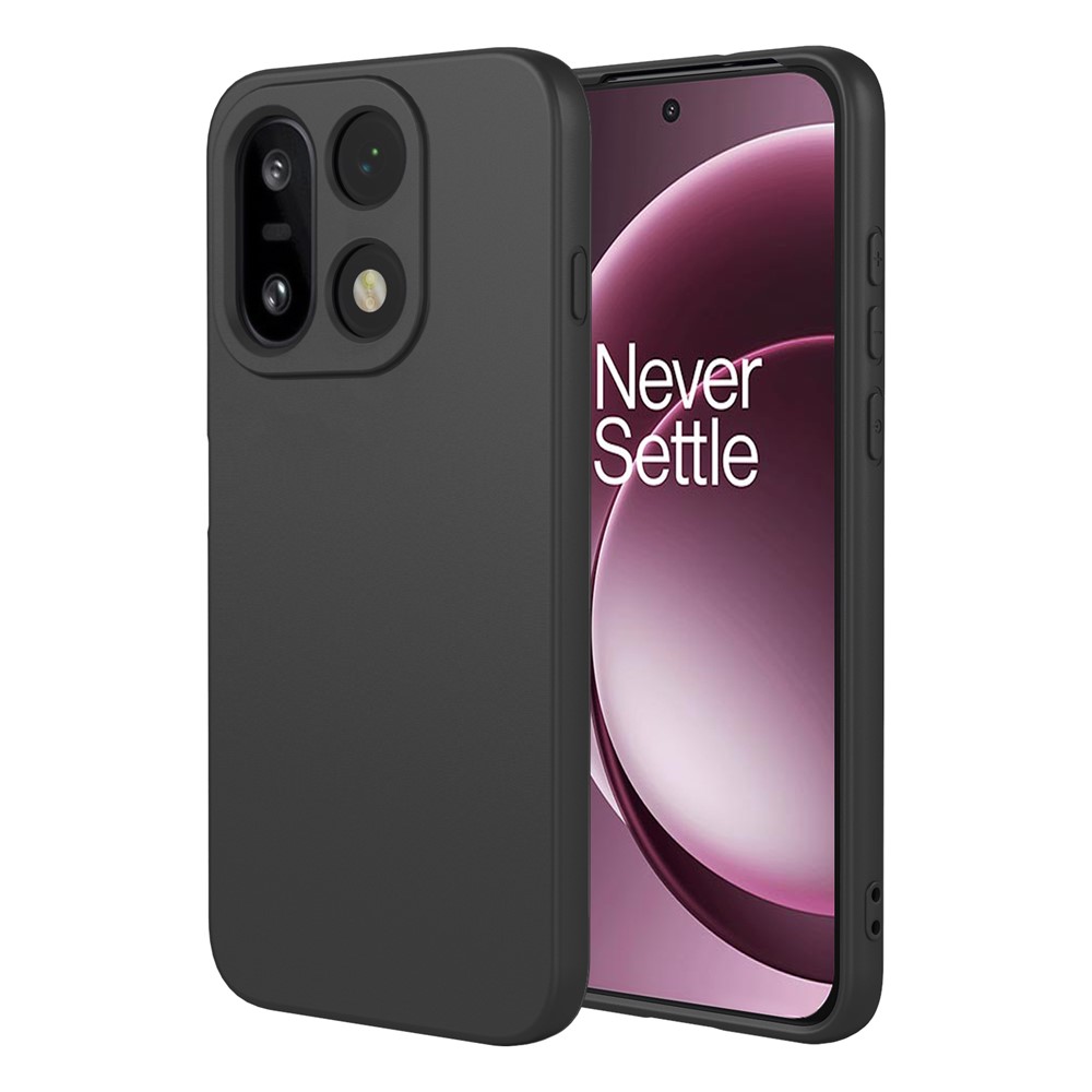 OnePlus 15 5G-fodral i mjukplast - mjukt, flexibelt och skyddande mobilskal - Svart