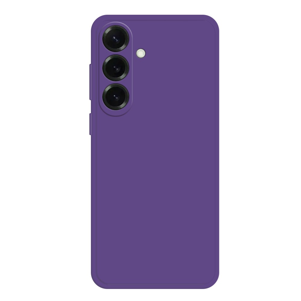 Mikrofiberfodrat Samsung Galaxy S26 Plus skal i mjukt gummi - Mörklila
