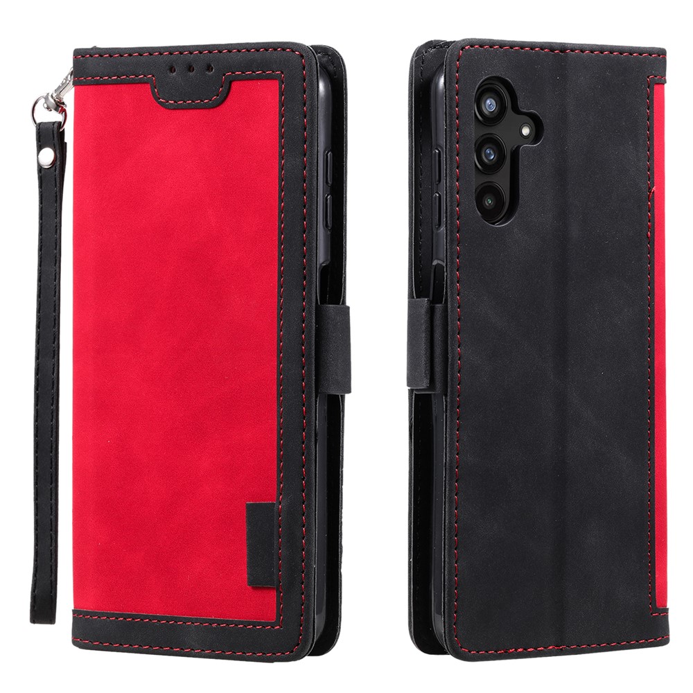 Suburbian läder Samsung Galaxy A27 fodral - Röd