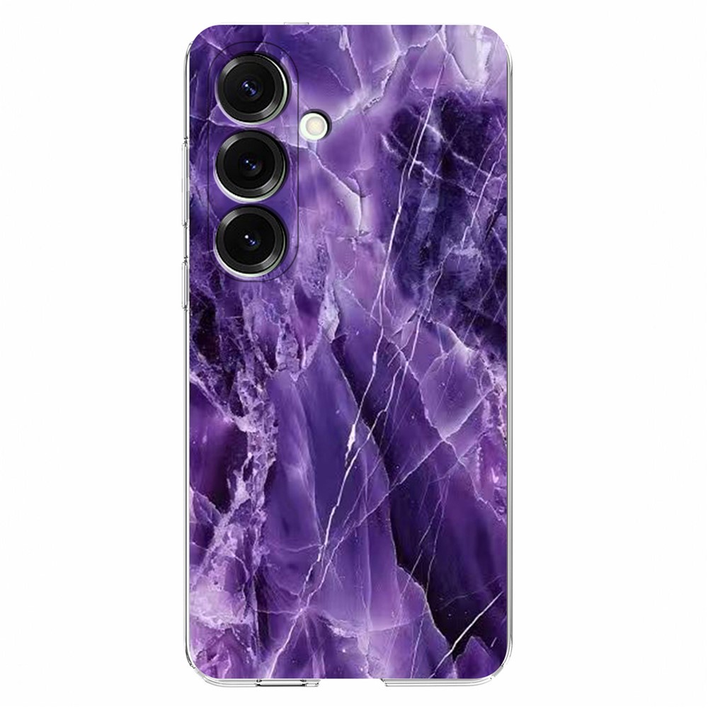 Samsung Galaxy A37 5G-fodral med marmormönster, mjukt och flexibelt mobilskal - Lila