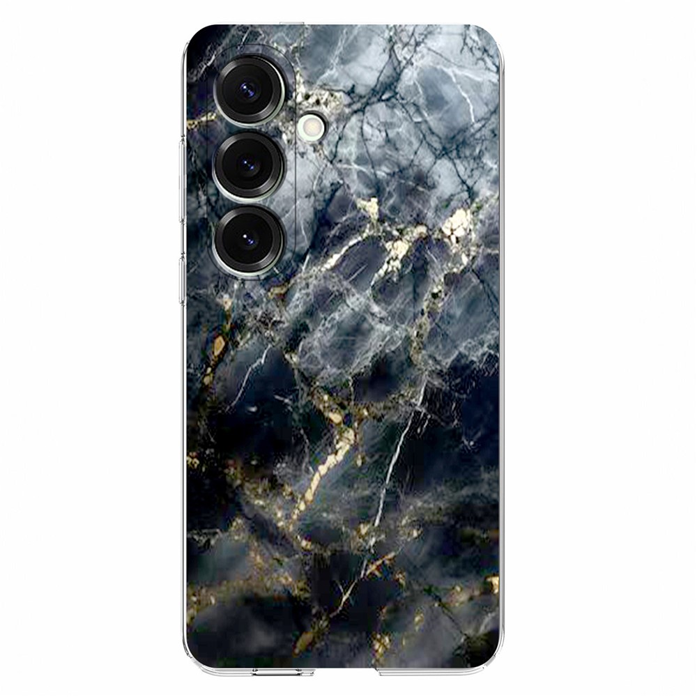 Samsung Galaxy A37 5G-fodral med marmormönster, mjukt och flexibelt mobilskal - Svart