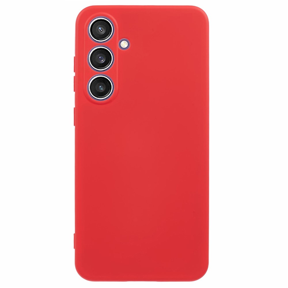 Mikrofiberfodrat Samsung Galaxy A37 skal i mjukt gummi - Röd