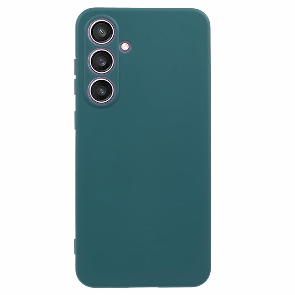 Mikrofiberfodrat Samsung Galaxy A37 skal i mjukt gummi - Midnattsgrön