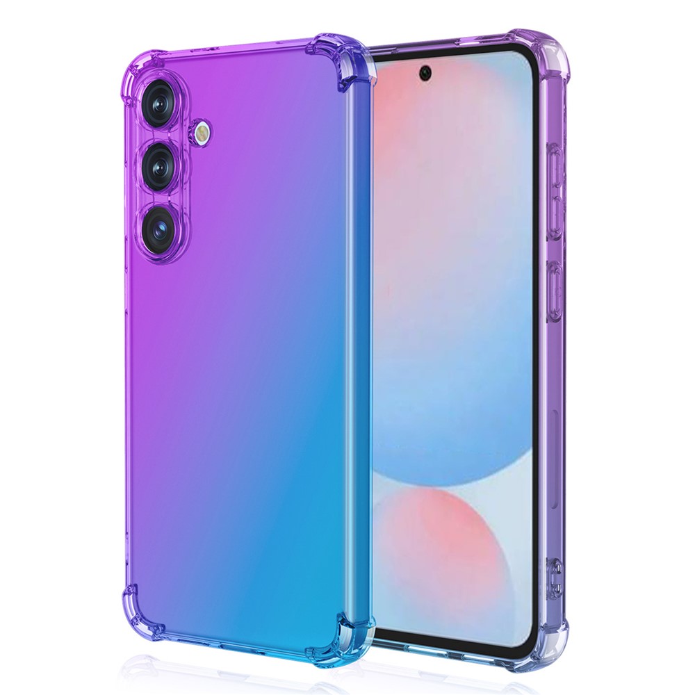 Samsung Galaxy A26 5G-fodral Flexibelt mobilskal i gradientfärg Stötsäkert mobilskal - Lila / Blå