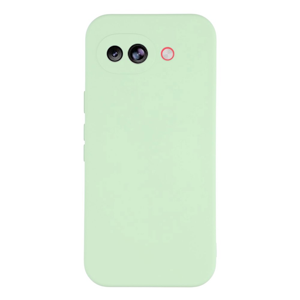Mikrofiberfodrat Google Pixel 10a skal i mjukt gummi - Matcha Grön