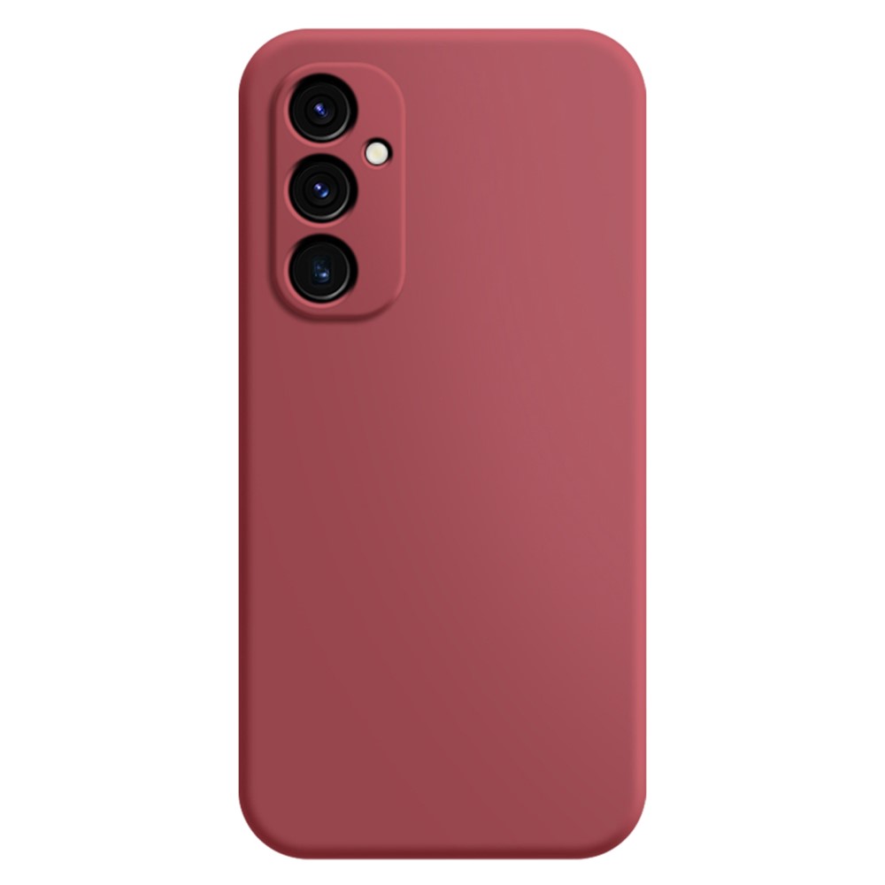 Mikrofiberfodrat Samsung Galaxy A25 skal i mjukt gummi - Röd