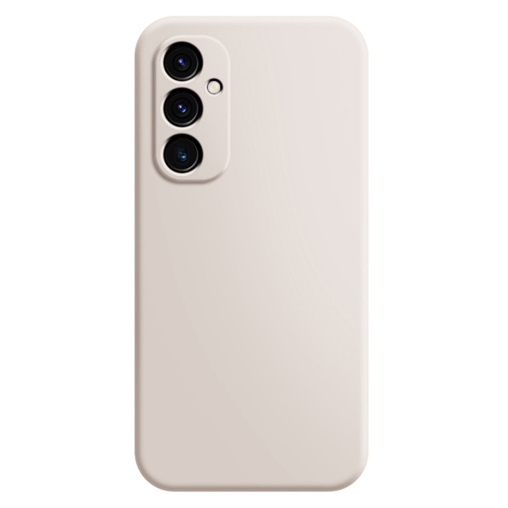 Mikrofiberfodrat Samsung Galaxy A05s skal i mjukt gummi - Beige