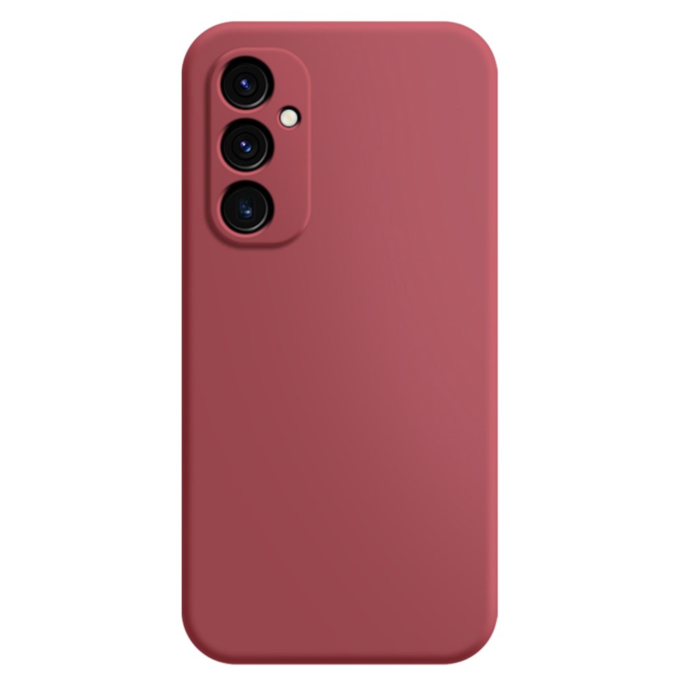 Mikrofiberfodrat Samsung Galaxy A05s skal i mjukt gummi - Röd