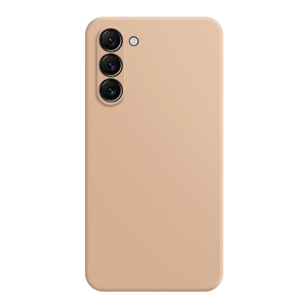 Mikrofiberfodrat Samsung Galaxy S24 skal i mjukt gummi - Orange