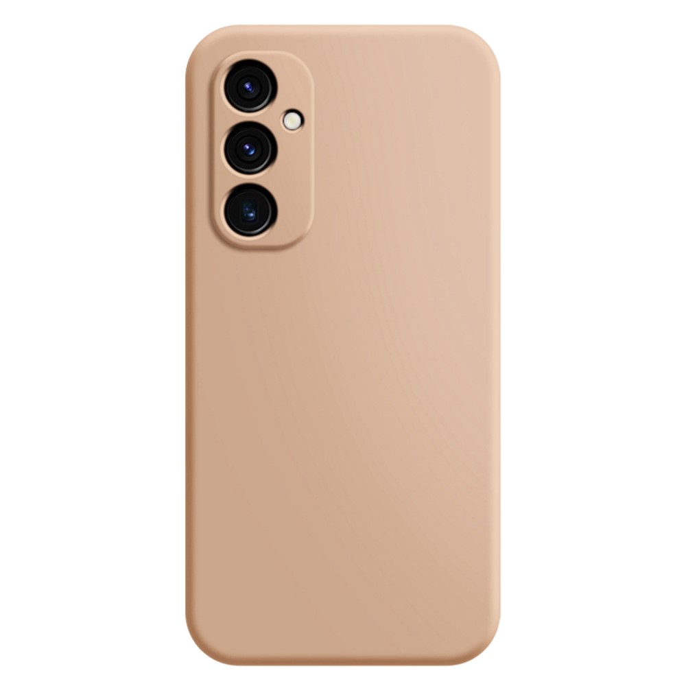 Mikrofiberfodrat Samsung Galaxy A35 skal i mjukt gummi - Orange