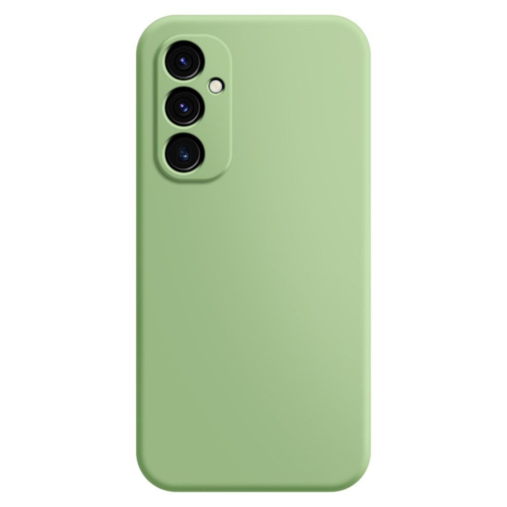 Mikrofiberfodrat Samsung Galaxy A35 skal i mjukt gummi - Grön