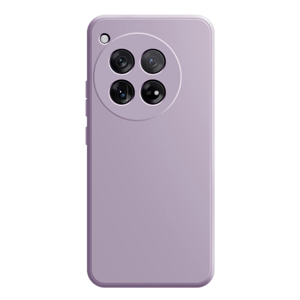 Mikrofiberfodrat OnePlus 12 skal i mjukt gummi - Gräs Lila