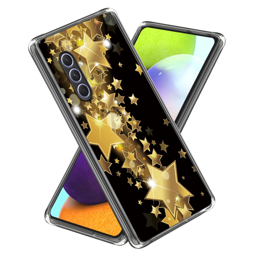 Deco Samsung Galaxy A54 skal - Gyllene Stjärnor
