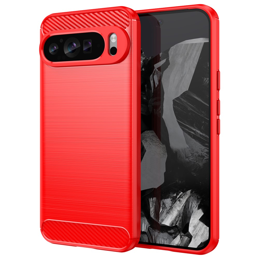 Carbon Flex Google Pixel 9 Pro XL skal - Röd