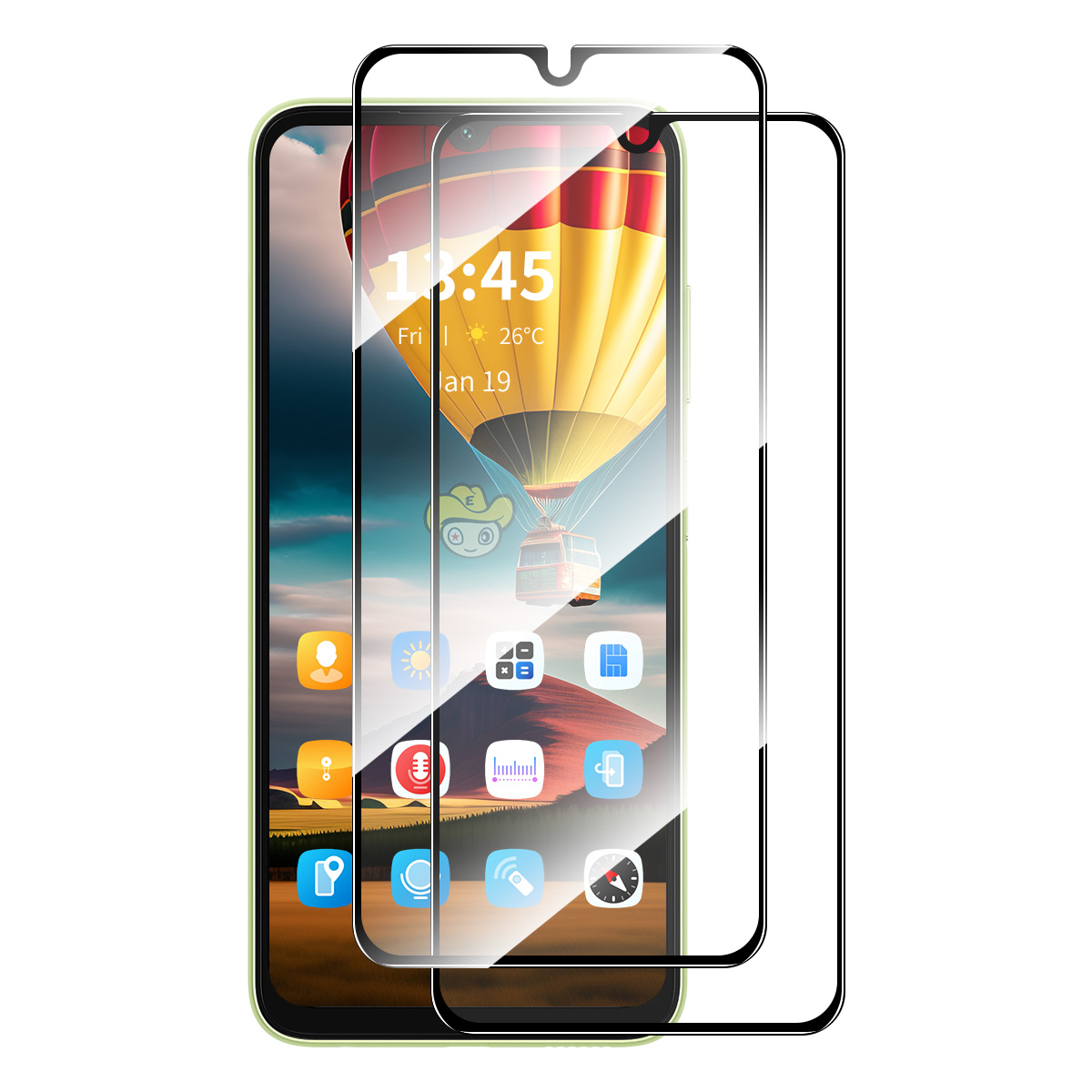 2-pack HAT PRINCE Samsung Galaxy A27 skärmskydd i 0.26 mm glas