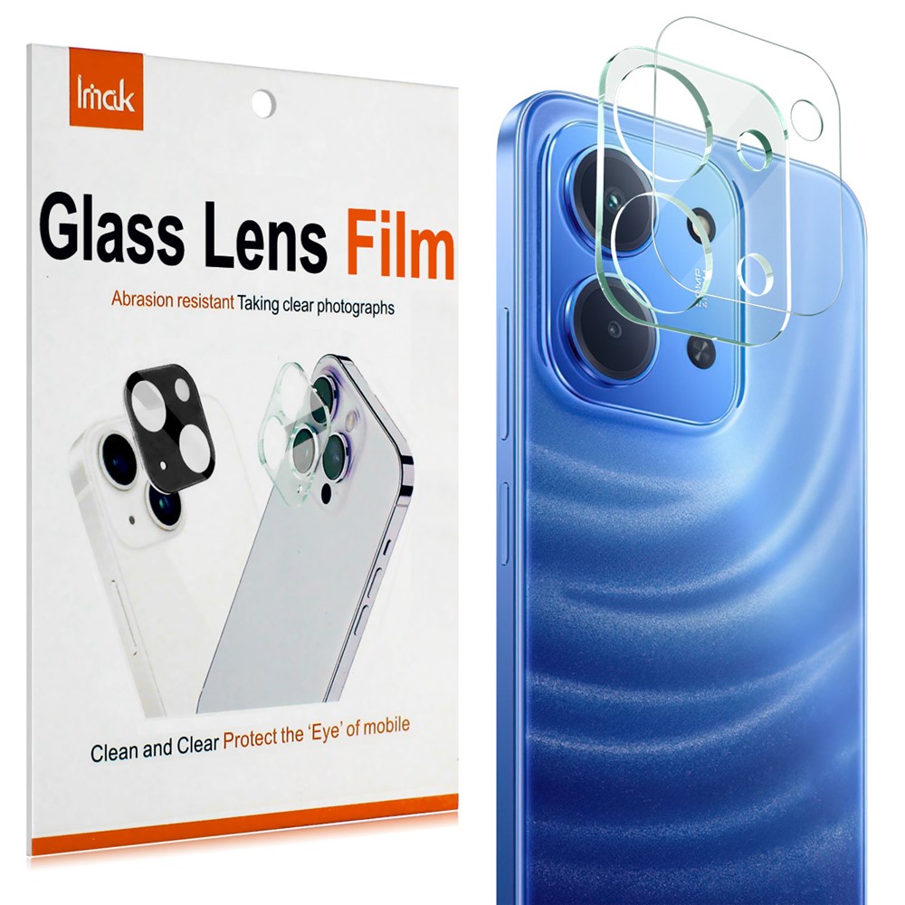 IMAK Xiaomi Redmi 15C 4G / Xiaomi Redmi 15C kameraskydd i glas och akryl
