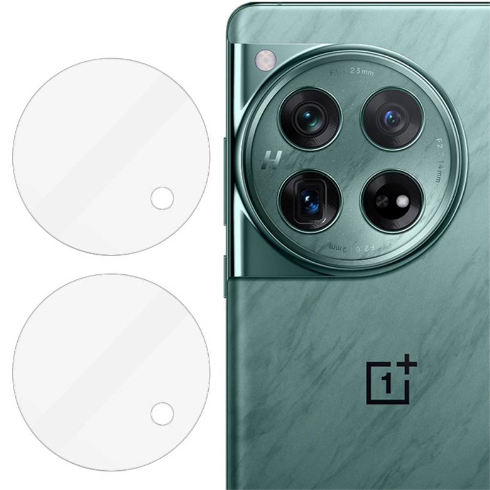 IMAK 2st ultragenomskinliga OnePlus 12 kameraskydd i glas