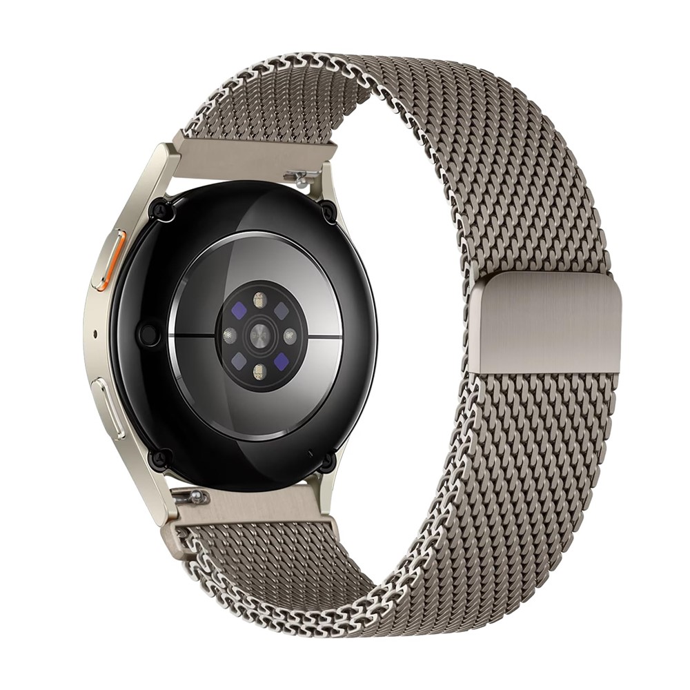 18 mm galvaniserat milanesiskt armband Fossil Gen 6 42 mm / Damklocka / Huawei Smart Watch 1 Rostfritt stålband - Titan