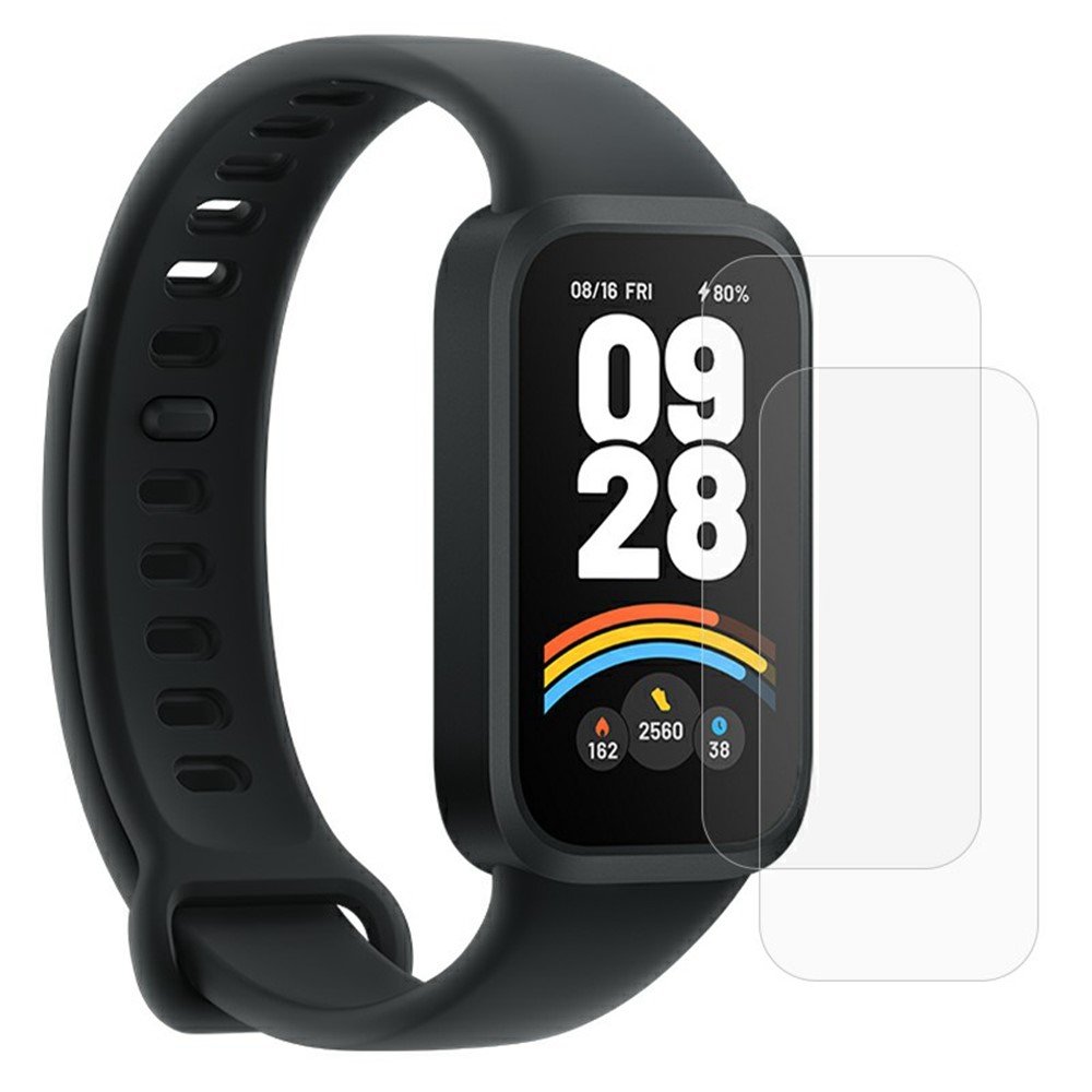 2 st Xiaomi Smart Band 9 Active / Redmi Band 3 klockskärmskydd Klar TPU-film