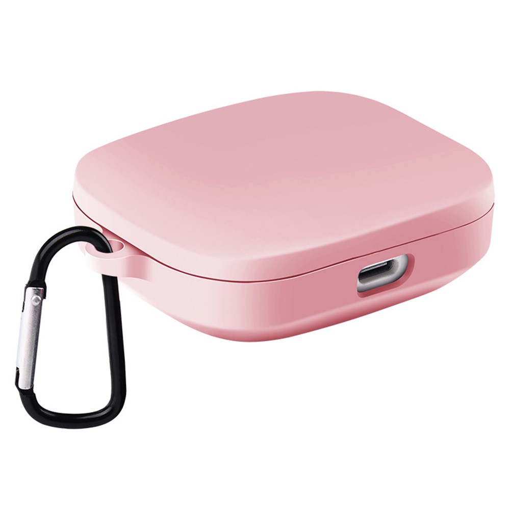 Xiaomi Redmi Buds 6S / Buds 6 Active Fodral Trådlösa hörlurar Silikon Skyddsfodral med karbinhake - Rosa