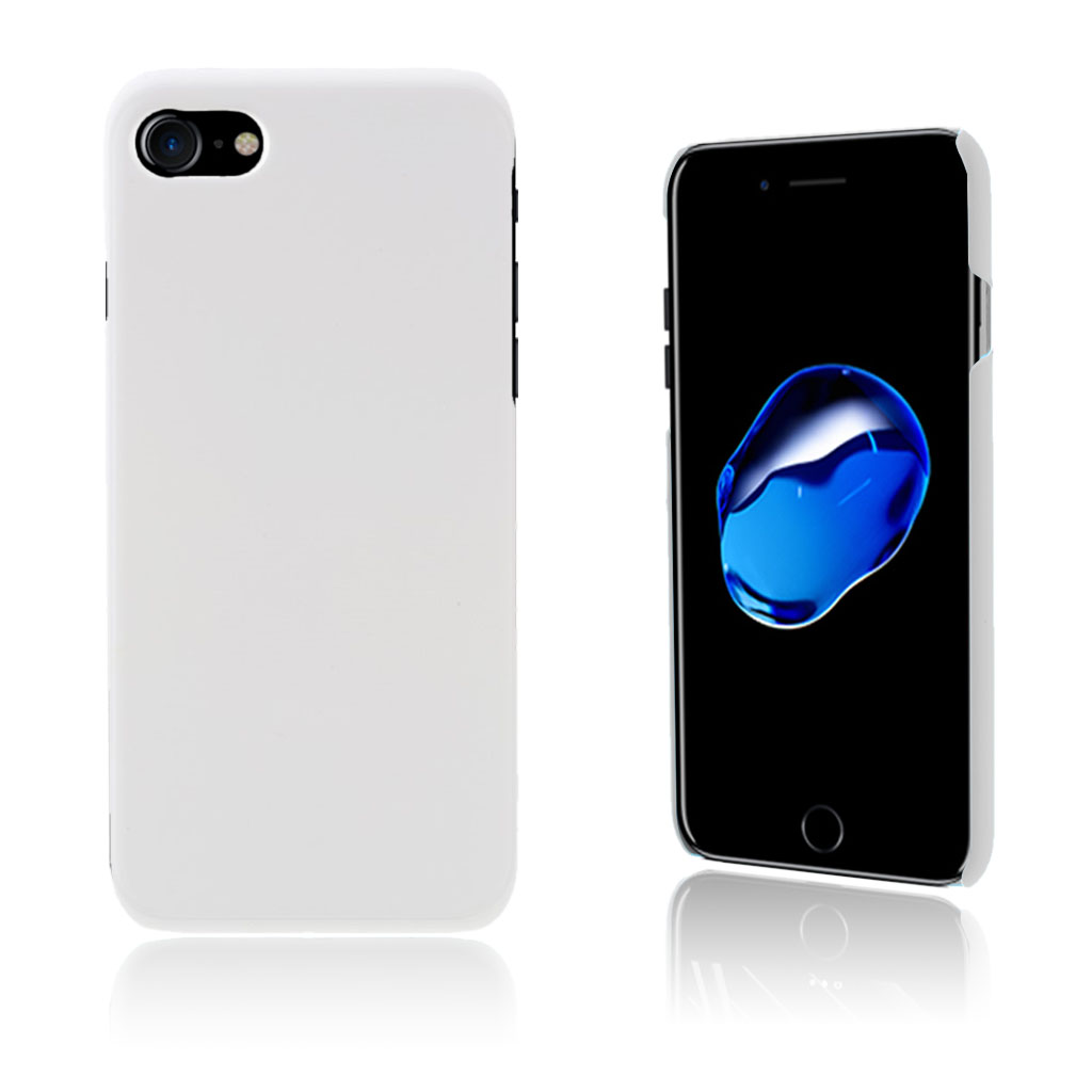 Sund Gummerad Plastskal för iPhone SE 2020 / 8 / 7 - Vit