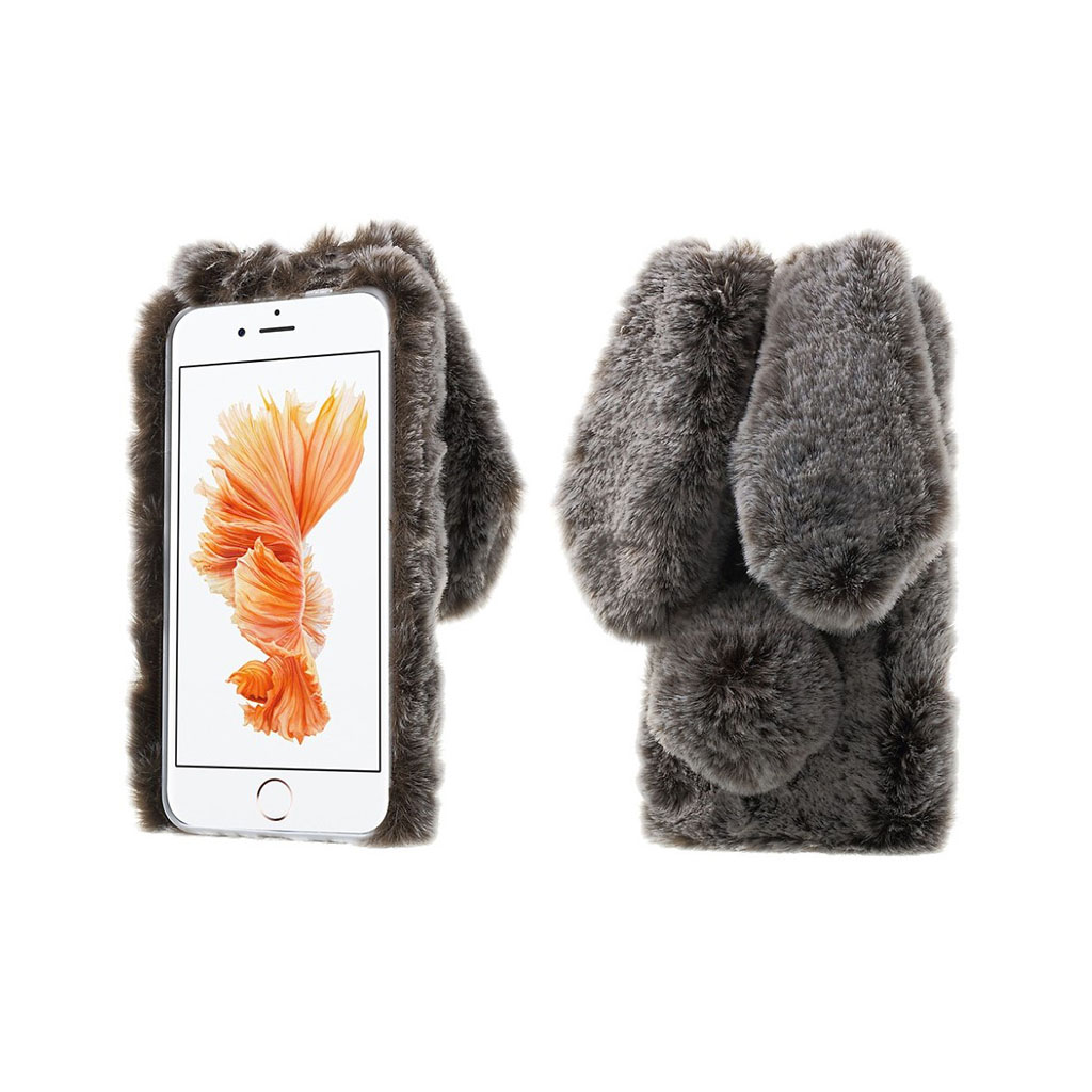 Fluffy Rabbit iPhone 8 Plus / iPhone 7 Plus skal - Flerfärgad