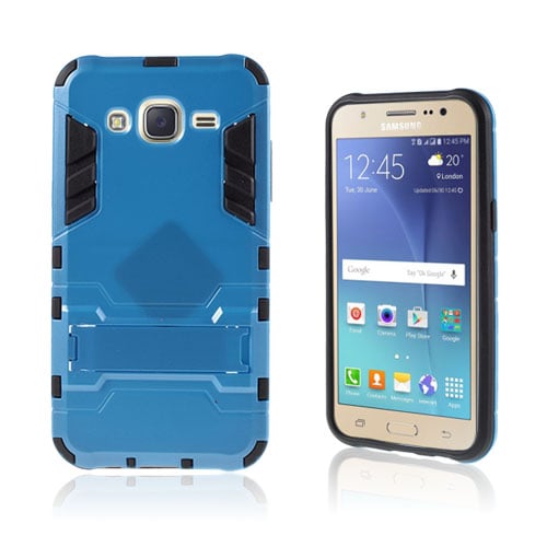 Cool Kick Samsung Galaxy J5 Skal med Kickstand - Ljusblå Cool Kick Samsung Galaxy J5 Skal med Kickstand - Ljusblå