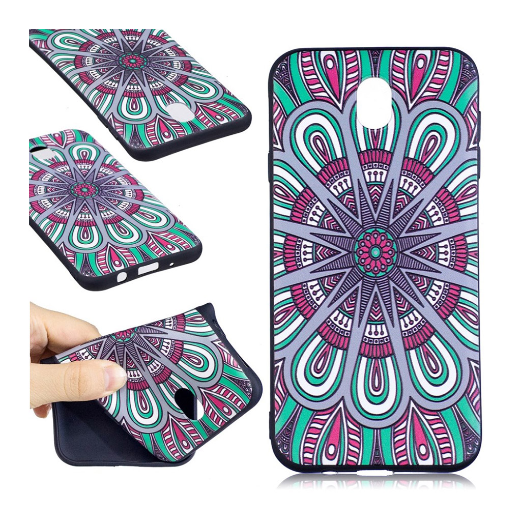 Samsung Galaxy J7 (2017) Flexibelt silikon skal - Mönster