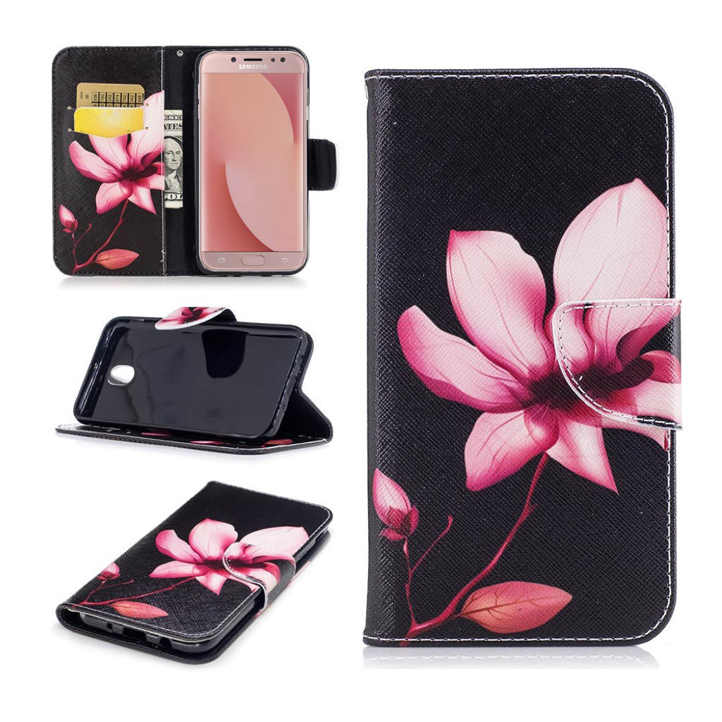 Samsung Galaxy J7 (2017) Fodral med unikt motiv - Rosa blomma