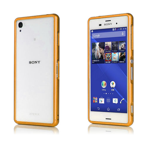 Remes (Guld) Sony Xperia Z3 Metall-Bumper