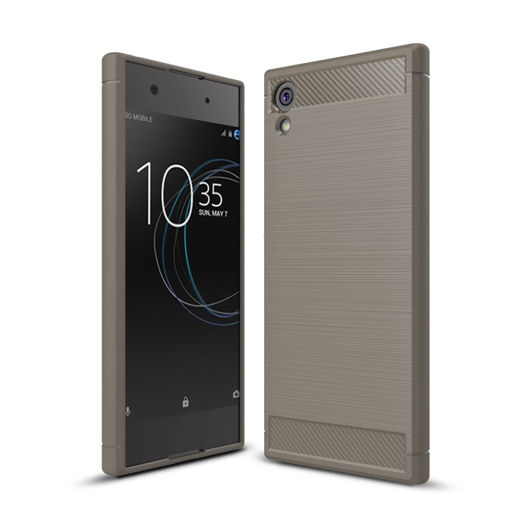 Sony Xperia XA1 Karbonfiber designat skal - Grå