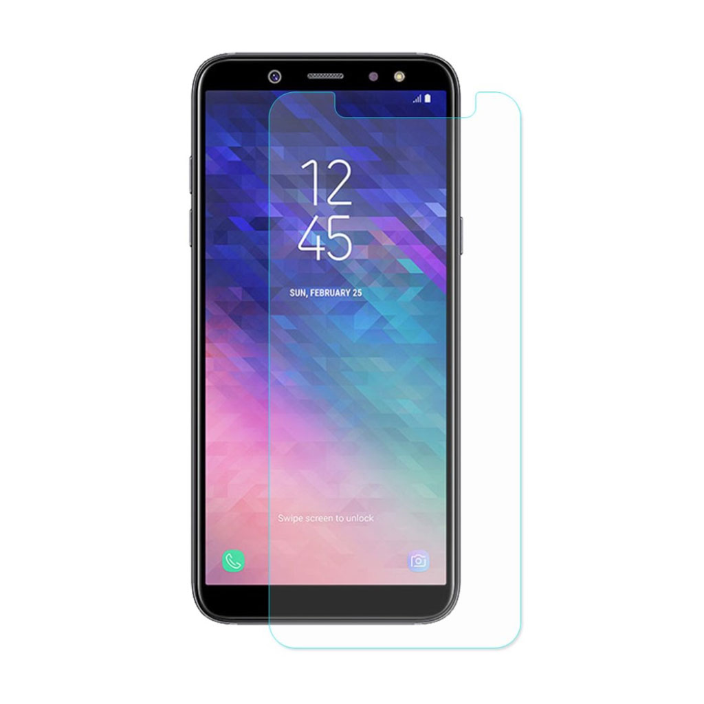Samsung Galaxy A6+ (2018) skärmskydd härdat glas oleofobisk beläggning explosionssäker