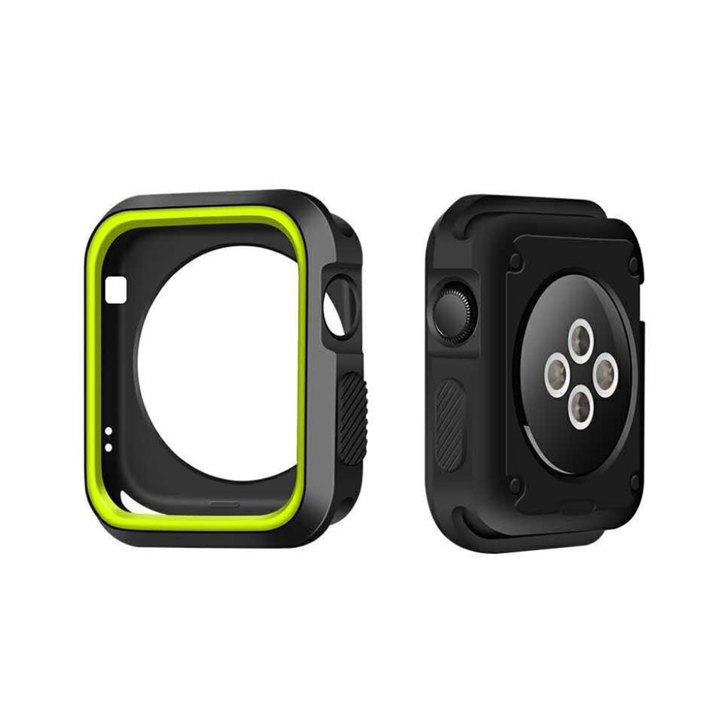 Apple Watch 38mm Miljövänligt skal - Svart grön