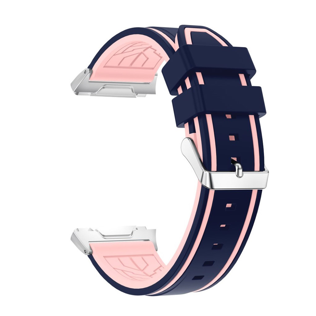 Fitbit Ionic Klockband med linjer - Blå rosa